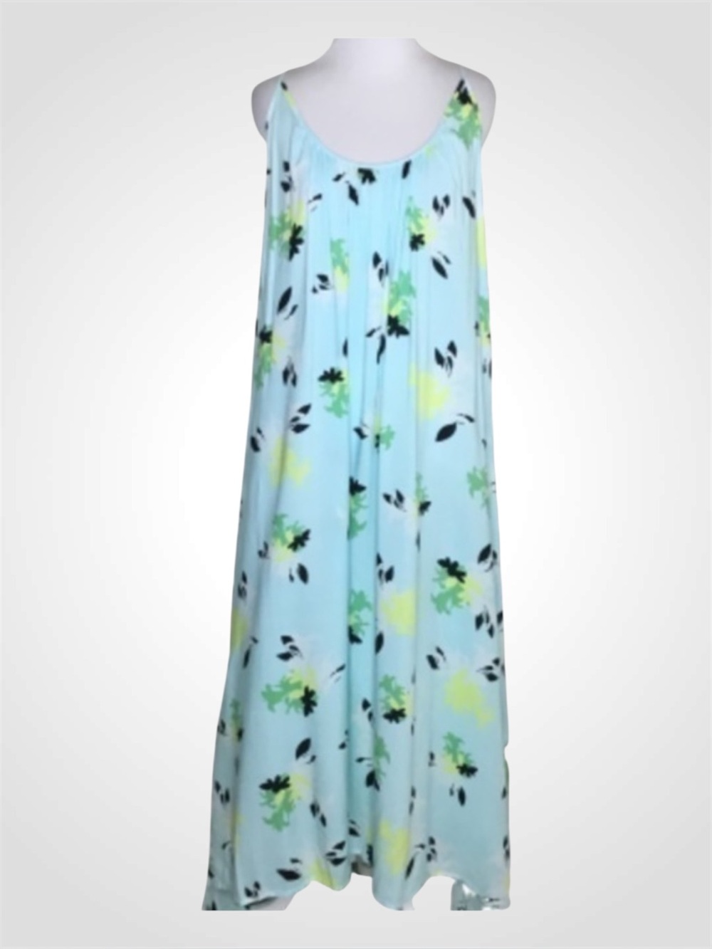 Vince Camuto Light Blue Spaghetti Strap Maxi Swim Cover Summer Dress XS